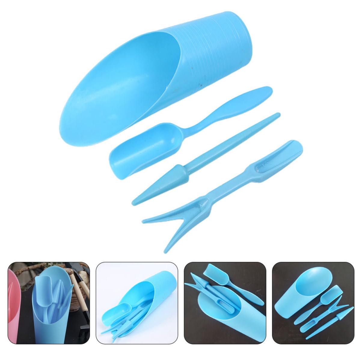 Gardening Tools Combo - 4 buah/set, ember plastik tahan lama