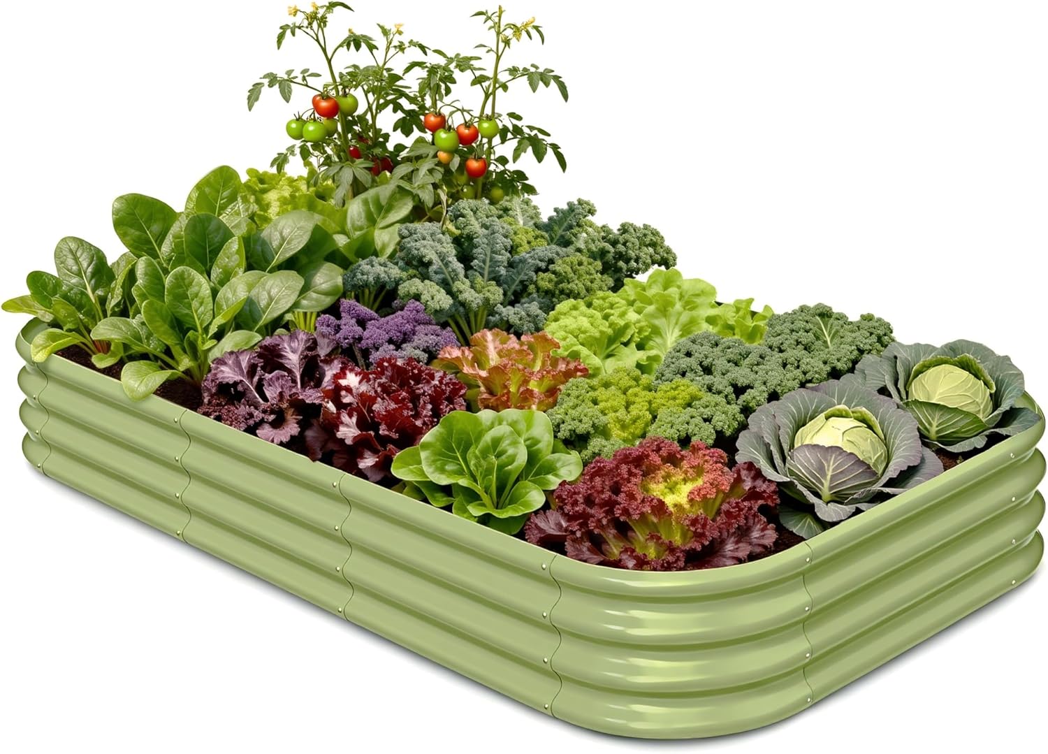Raised Bed Planter Box - Kotak Tanam Terangkat Galvanis 8x4x1 kaki,