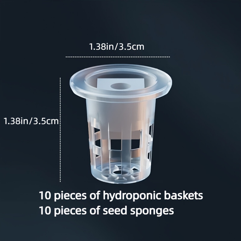 Hydroponic System - 10 Buah Keranjang Bibit Hidroponik dengan