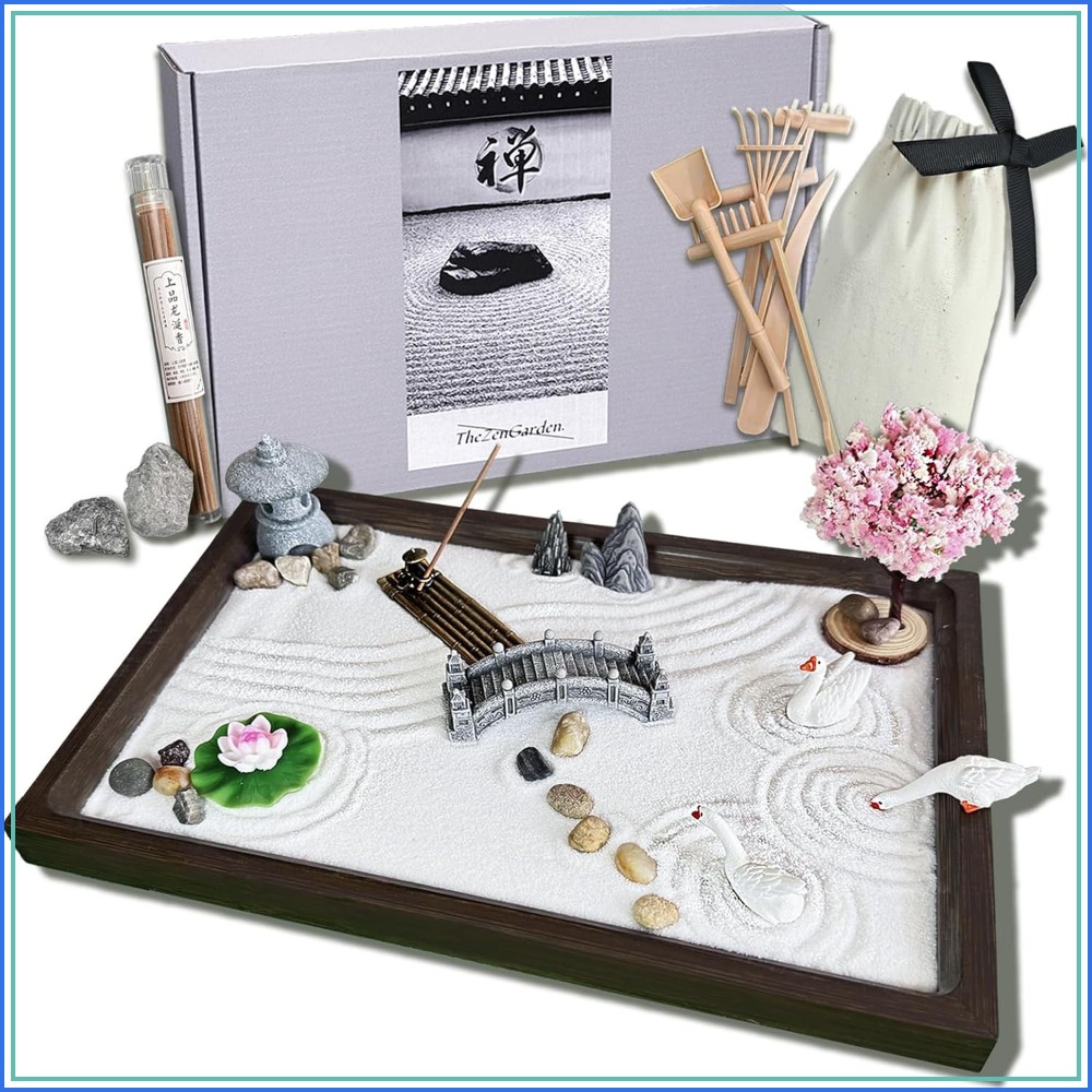 Zen Gardening Tools - SRAYW Zen Garden Kit Untuk Dekorasi