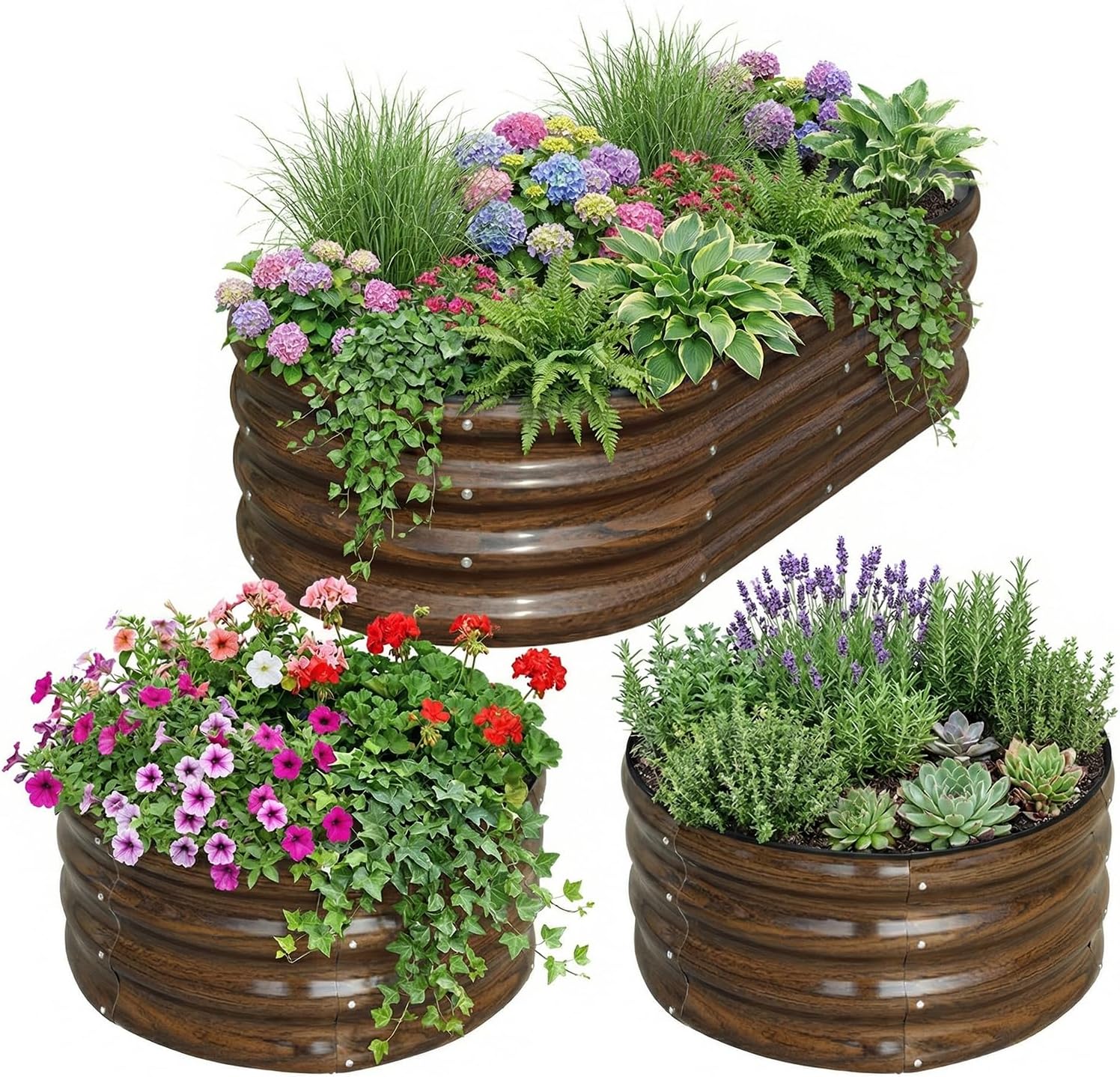 Raised Bed Planter Box - 3 Paket Kit Bedeng Tanam Terangkat