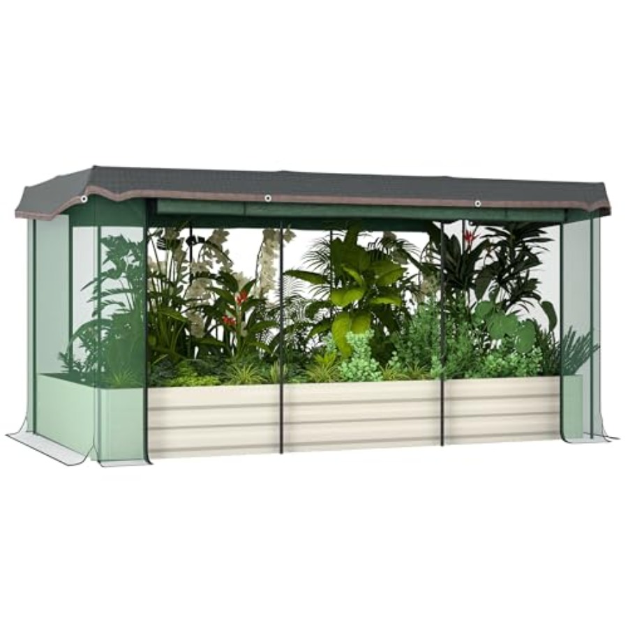 Raised Bed Planter Box - Kotak Tanam Logam Galvanis 7,3 x