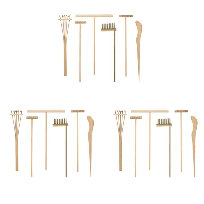 Zen Gardening Tools - AT29-3X Set Alat Penggaruk Taman Zen