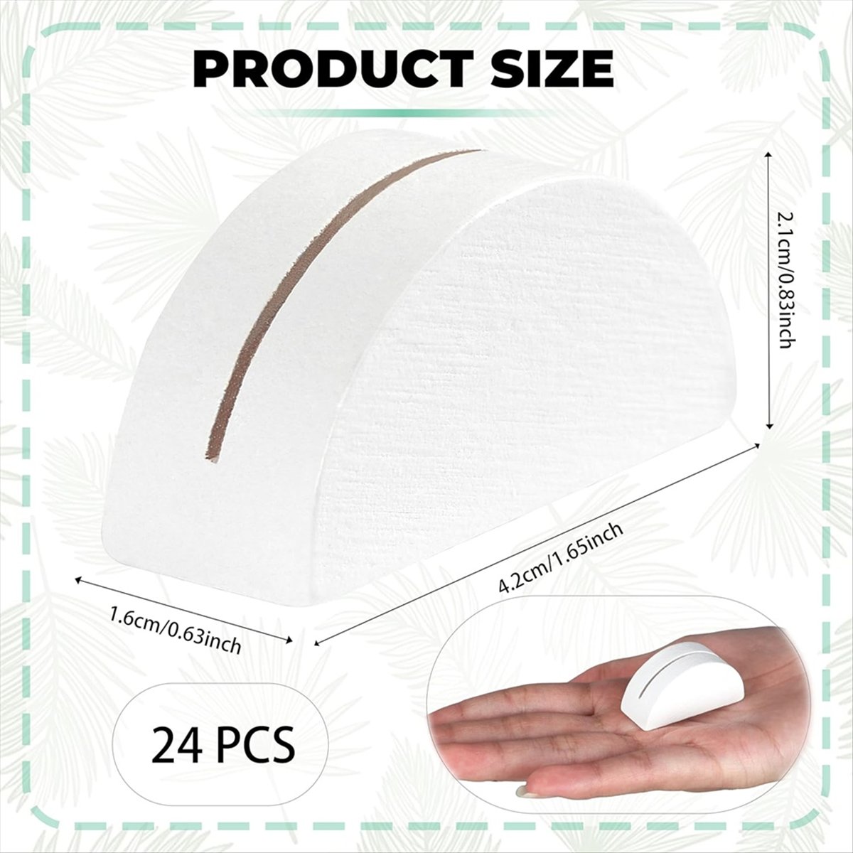 Gardening Tools With Names - 24 Buah Penyangga Nomor Meja Putih,