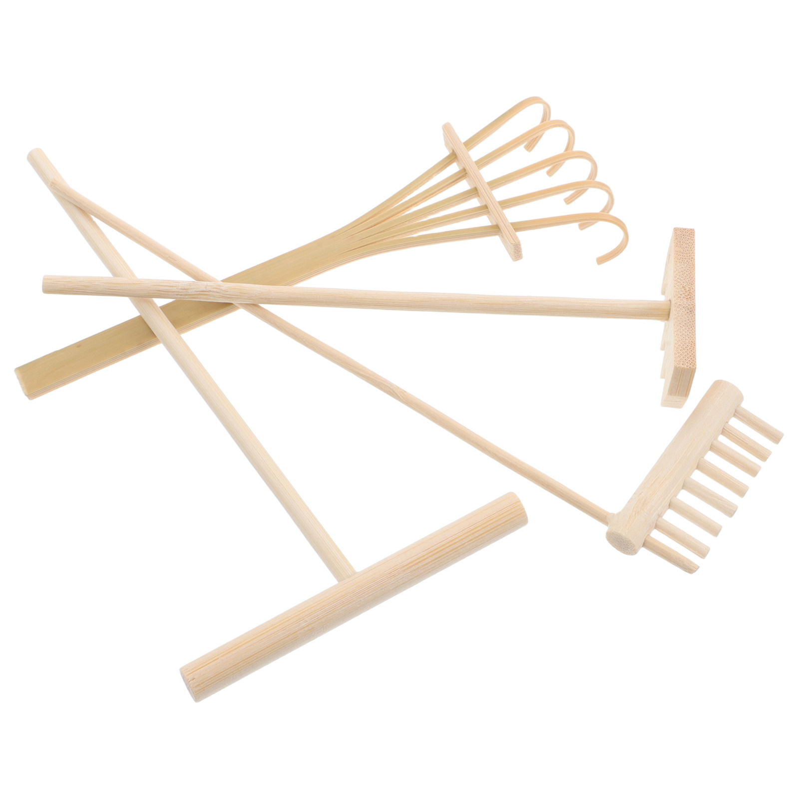 4Pcs Set Alat Garuk Taman Pasi - Zen Gardening Tools ulasan dan harga