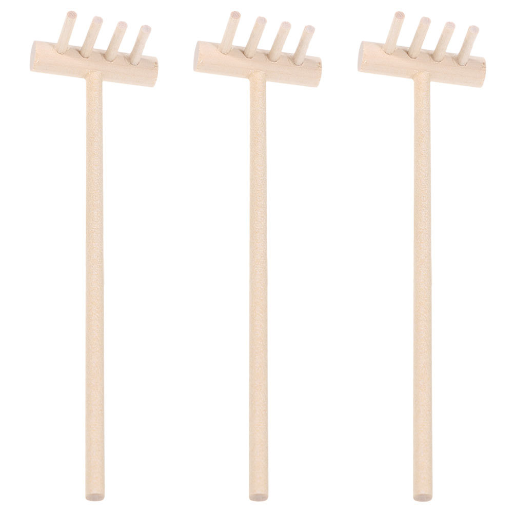 3pcs Set Garu Mini Bambu Untuk - Zen Gardening Tools ulasan dan harga