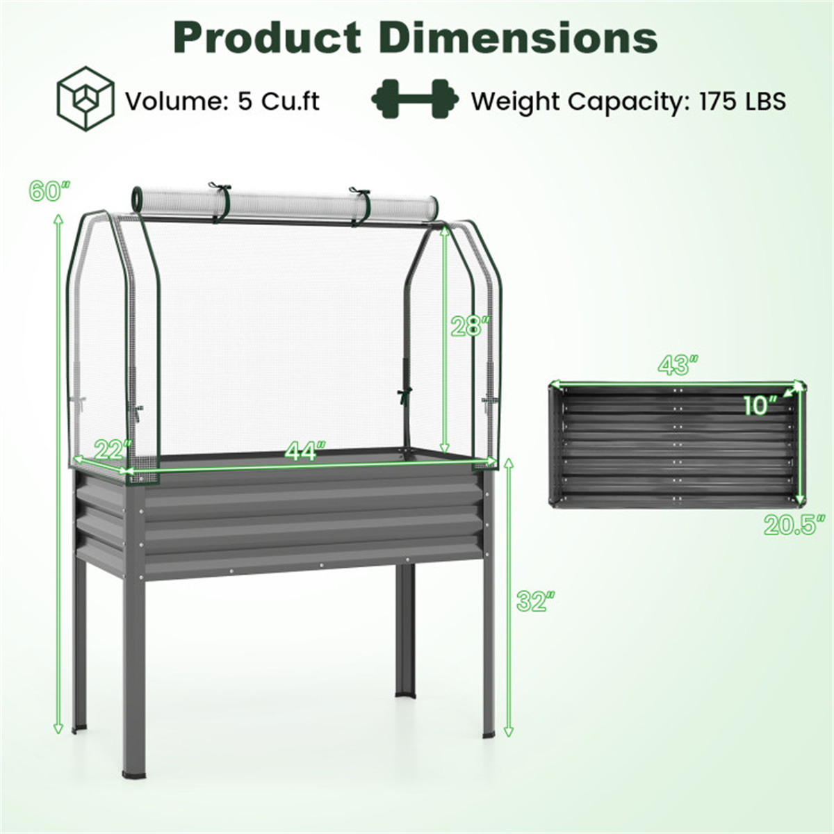 Kotak Tanam Tinggi 3-in-1 dari - Raised Bed Planter Box ulasan dan harga