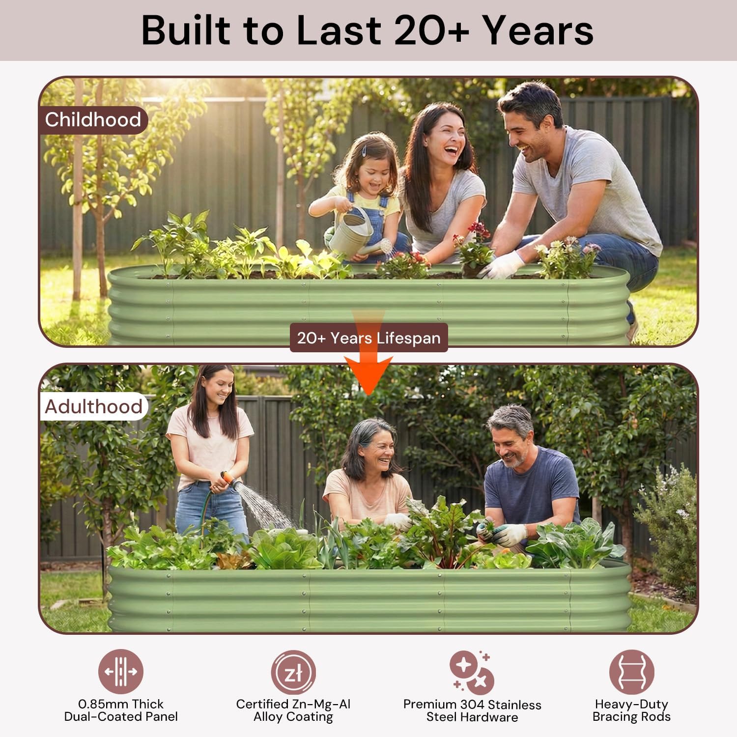 Kotak Tanam Terangkat Galvanis - Raised Bed Planter Box ulasan dan harga