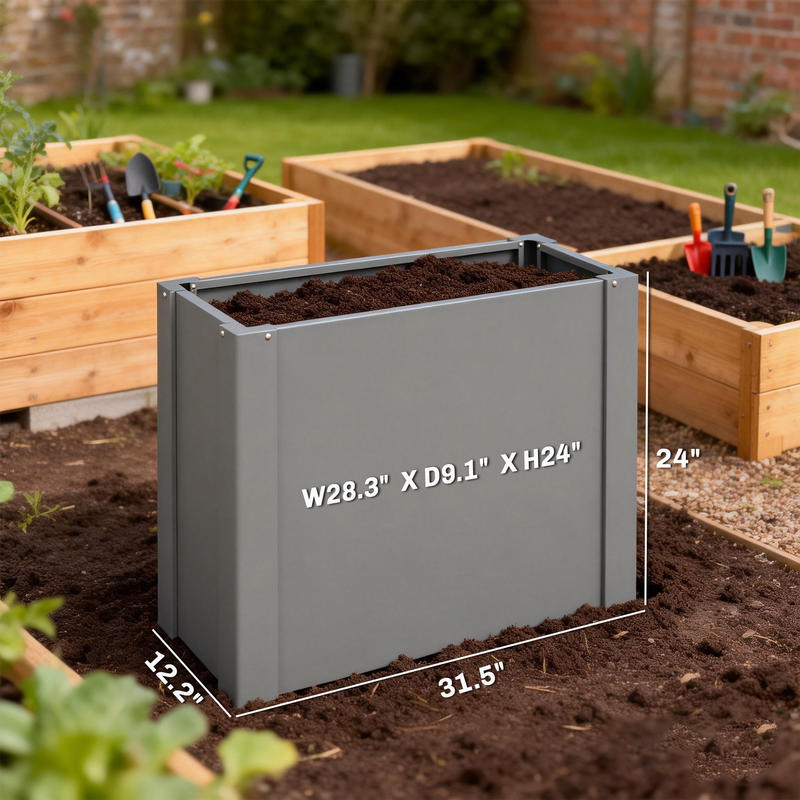 Kotak Tanam Galvanis Outsunny  - Raised Bed Planter Box ulasan dan harga