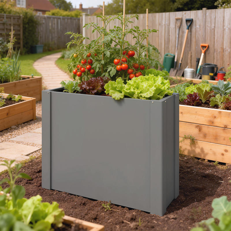 Kotak Tanam Galvanis Outsunny  - Raised Bed Planter Box ulasan dan harga