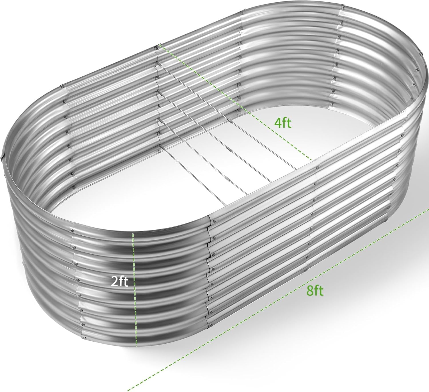 Kotak Tanam Galvanis, Ukuran 8 - Raised Bed Planter Box ulasan dan harga