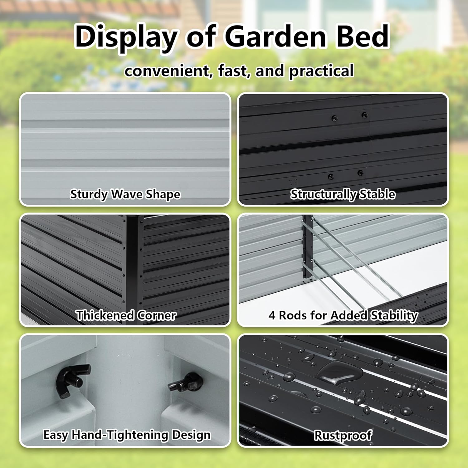 Kotak Tanam Galvanis 8x4x2ft,  - Raised Bed Planter Box ulasan dan harga