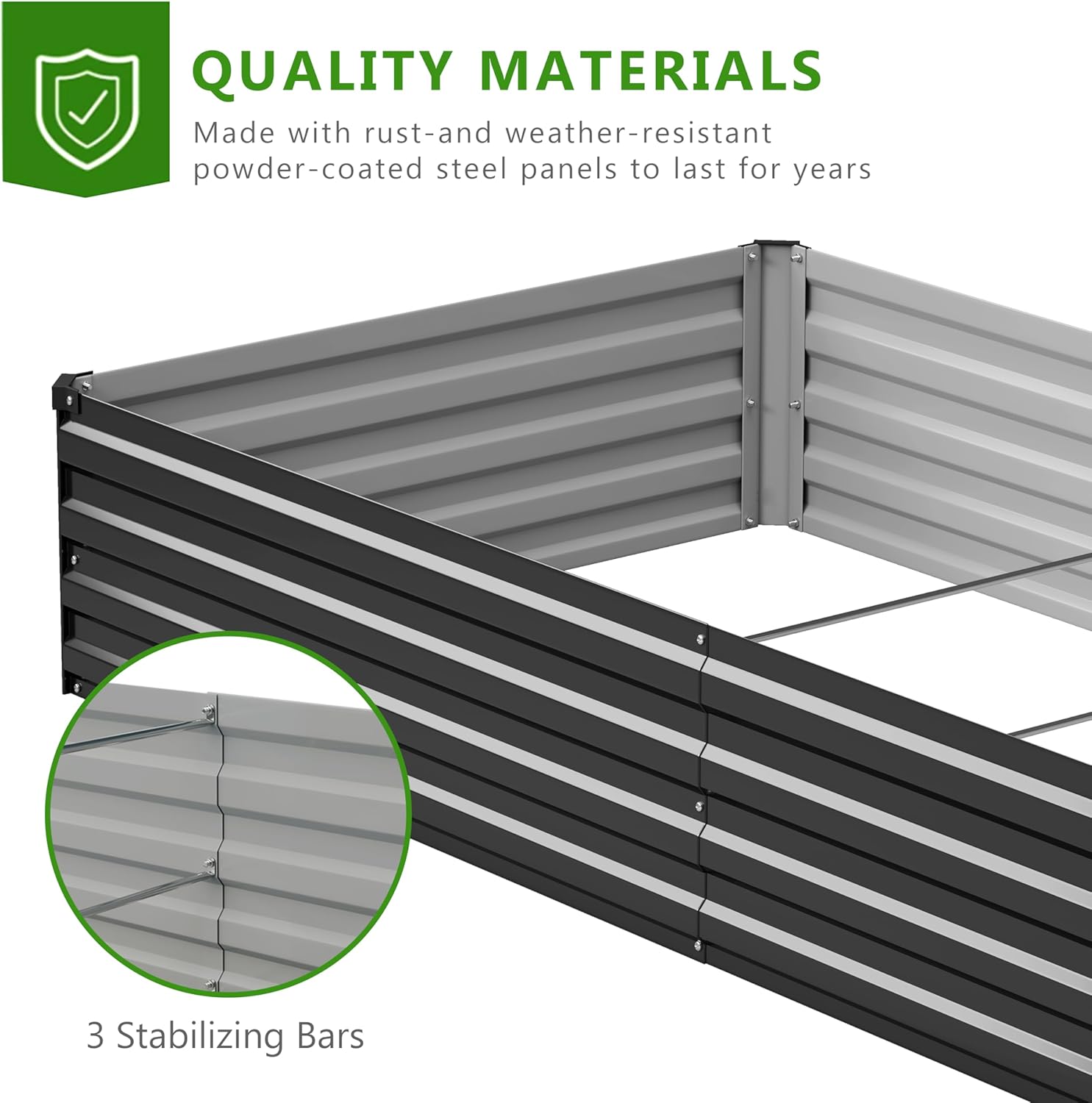 2PCS 10x3x1ft Kit Tempat Tanam - Raised Bed Planter Box ulasan dan harga