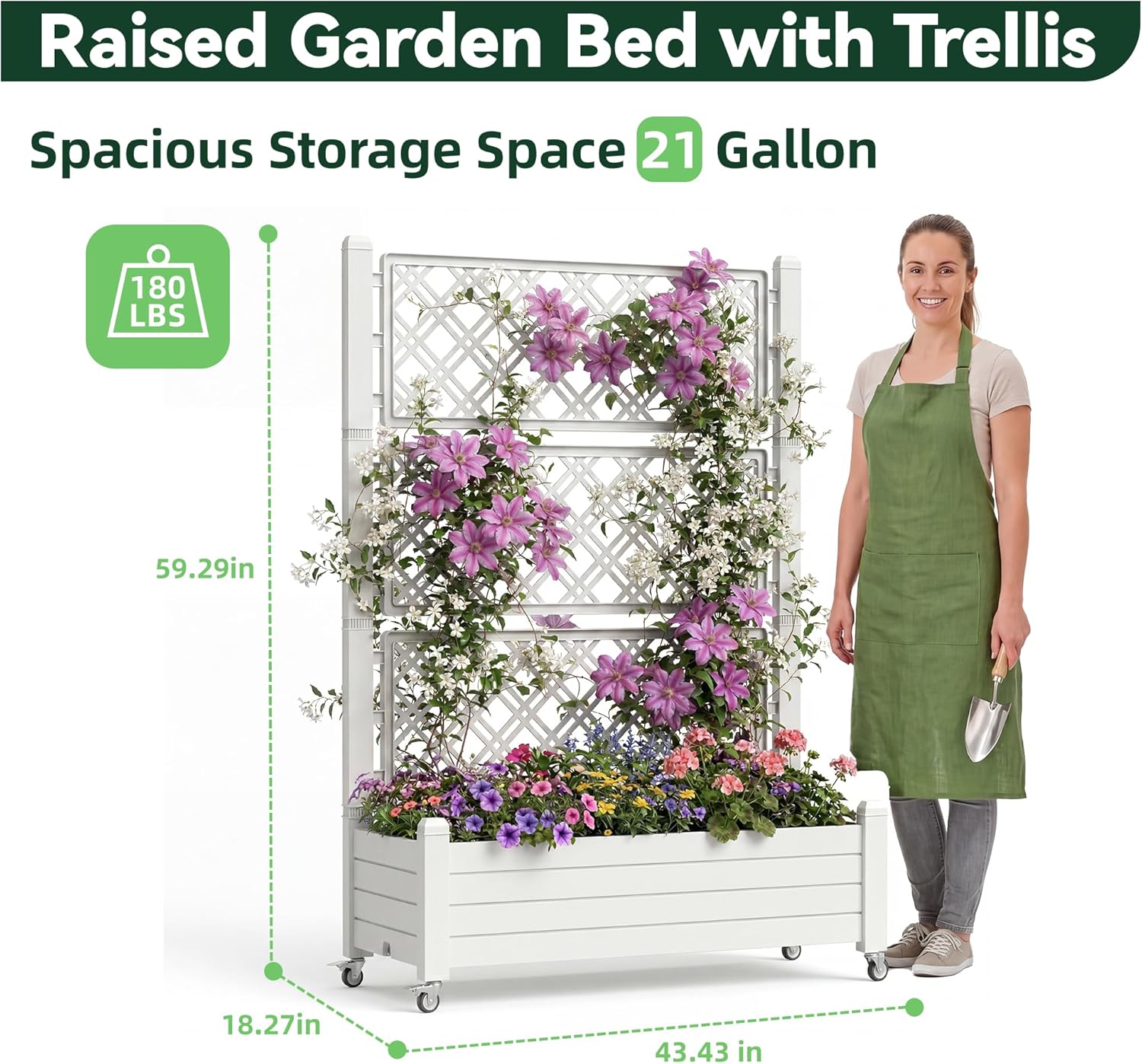 Trellis untuk Tempat Tanam Ter - Raised Bed Planter Box ulasan dan harga