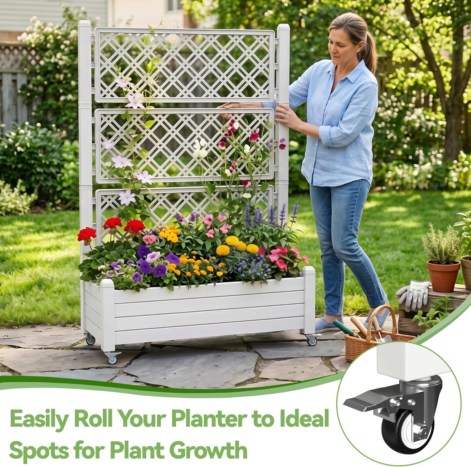Trellis untuk Tempat Tanam Ter - Raised Bed Planter Box ulasan dan harga