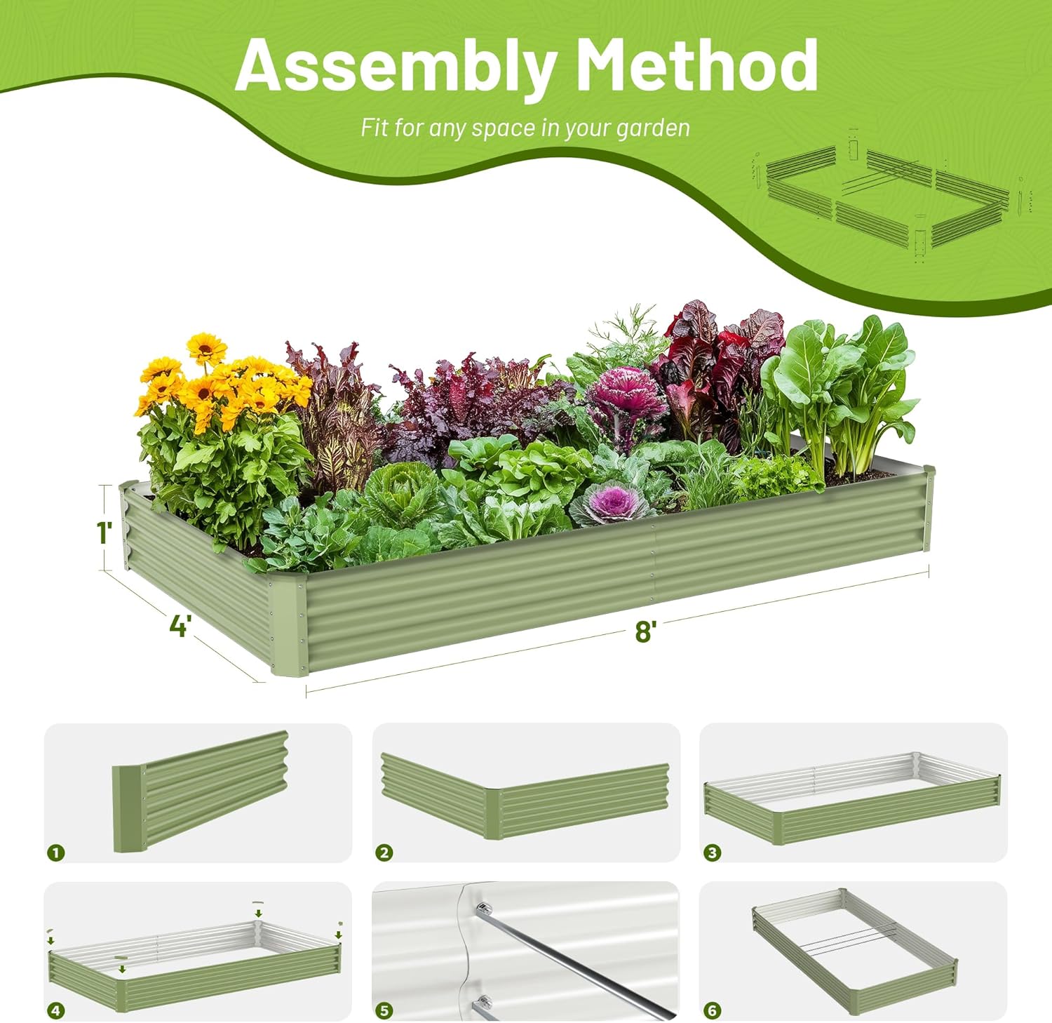 Kotak Tanam Sayuran Luar Ruang - Raised Bed Planter Box ulasan dan harga