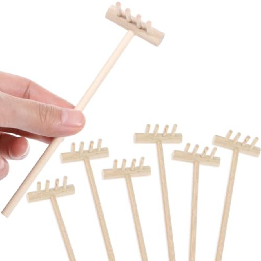 7pcs Miniatur Aksesoris Taman  - Zen Gardening Tools ulasan dan harga