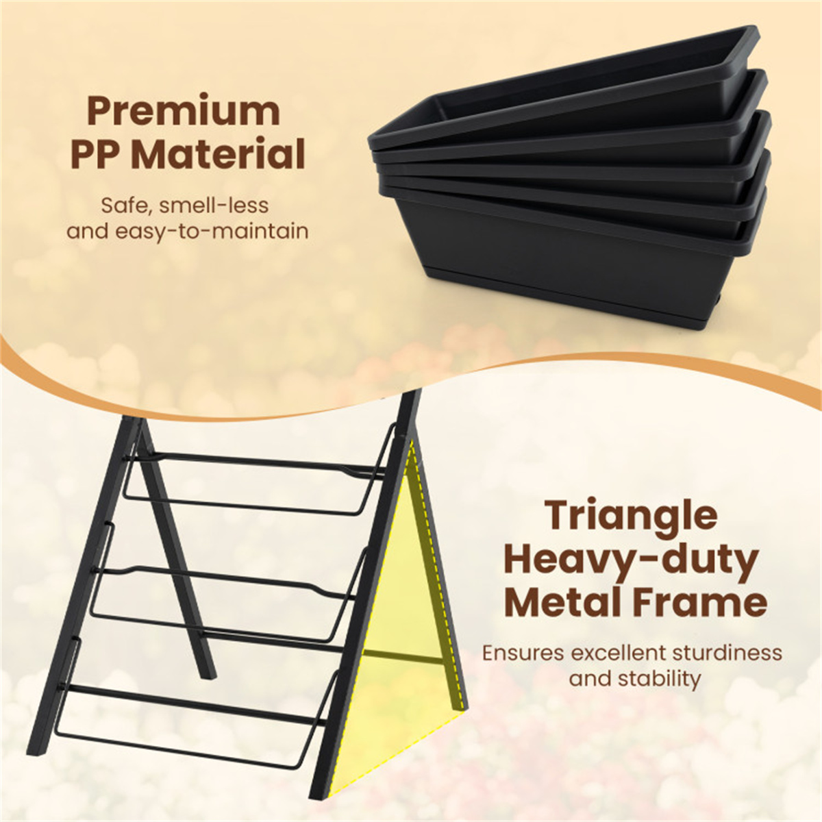 Rak Tanaman Vertikal 5 Tingkat - Raised Bed Planter Box ulasan dan harga