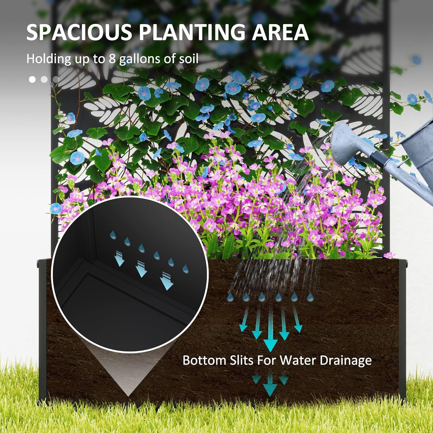 Pot Tanaman Logam dengan Teral - Raised Bed Planter Box ulasan dan harga